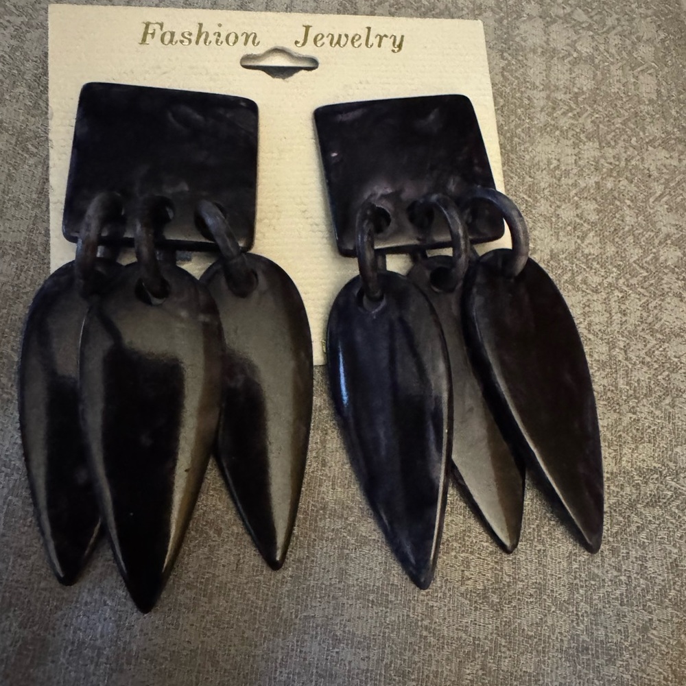 Black Statement Earrings